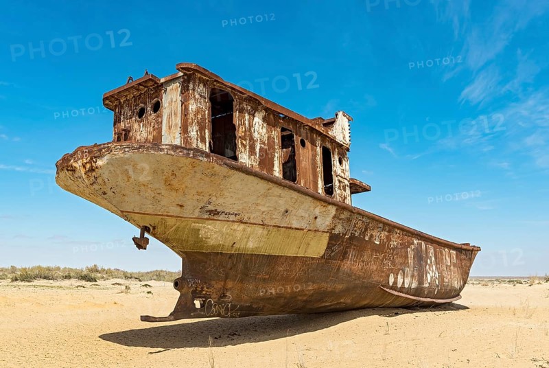 Shipwreck at Moynak Ship Cemetery