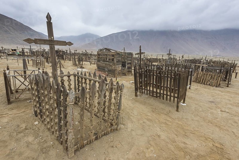 Old cemetery on the coast