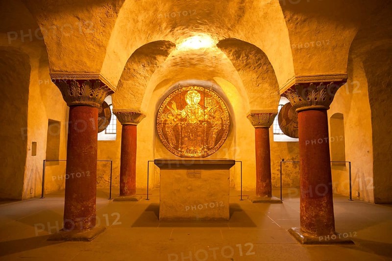 Maiestas Domini copper plate in the crypt of the Constance Cathedral