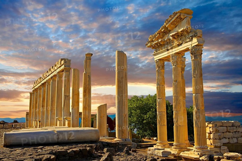 Pillars of the Greco Roman Temple of Trajan