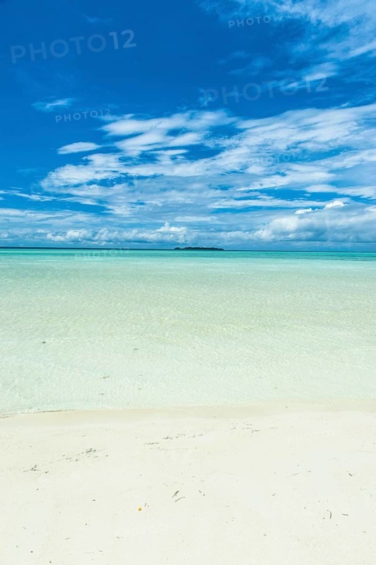 Sand strip at low tide
