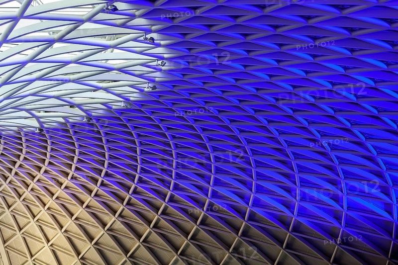 Modern roof construction by John Mc Aslan at King's Cross Station