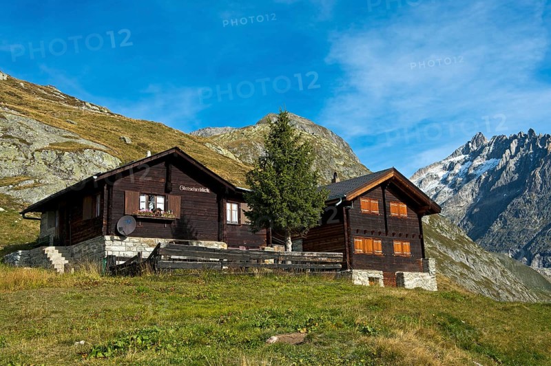 Swiss Chalets on an alp