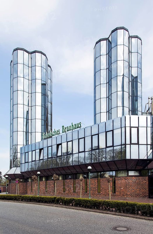 Mirrored glass towers