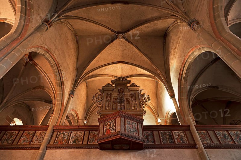 Vaults and organ loft of St. Mary's Church