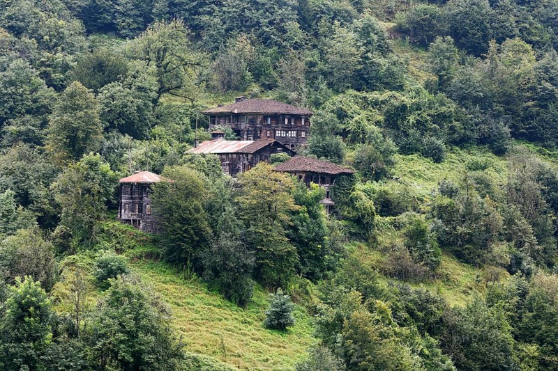 Typical wooden houses
