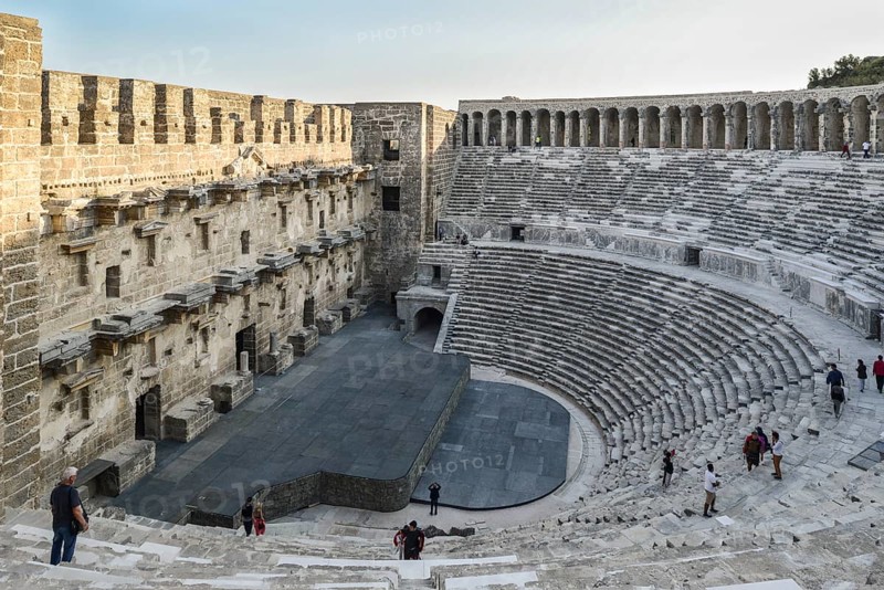 Roman amphitheater in Aspendos