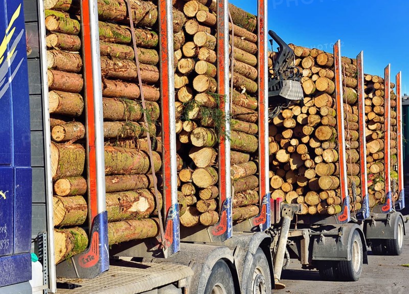 Truck with trailer