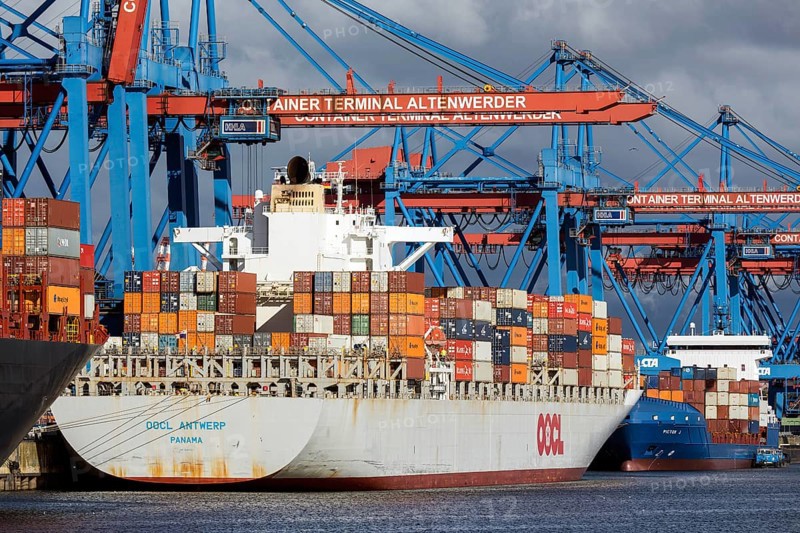 Altenwerder container terminal in the Port of Hamburg