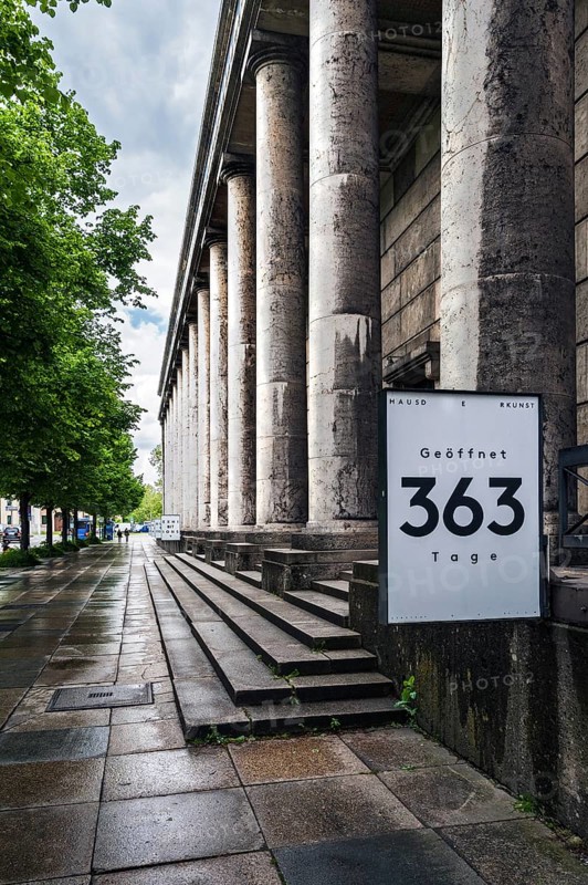 Portico at the Haus der Kunst art museum
