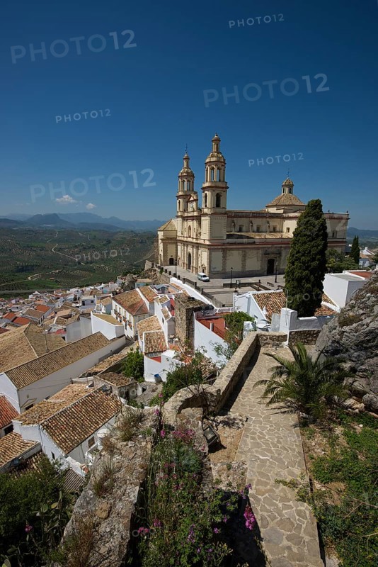 View from the Moorish castle to the Church of San Jose