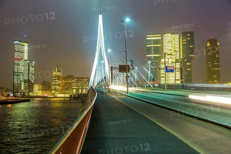 Skyline on the Nieuwe Maas river