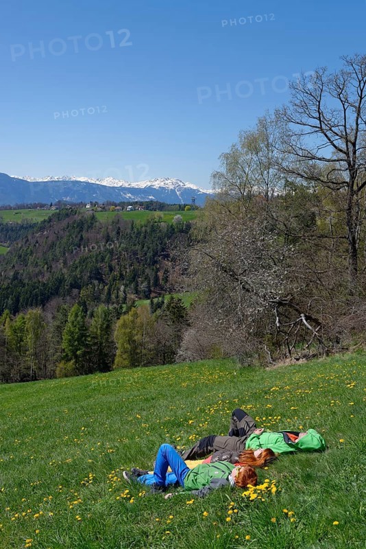 Hikers having a rest
