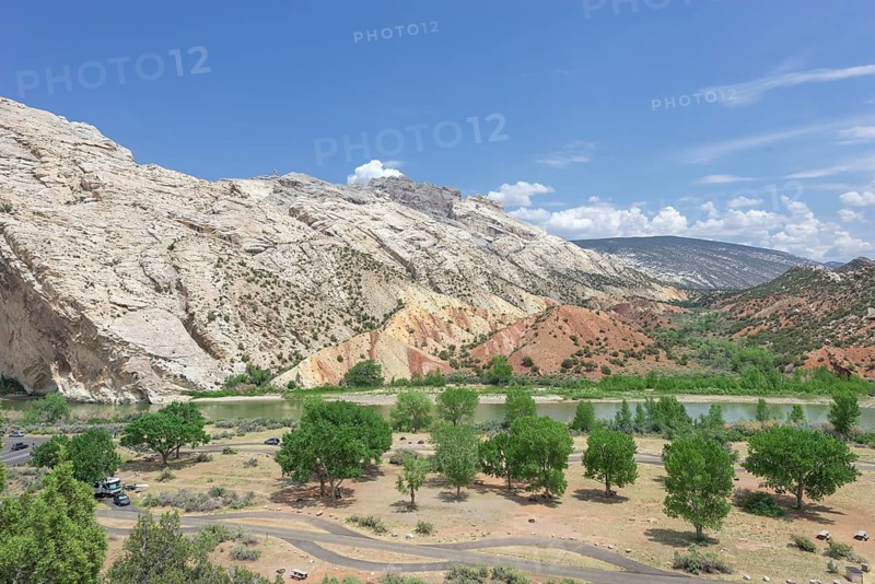 Rock formations at the Cottonwood Wash on Green River