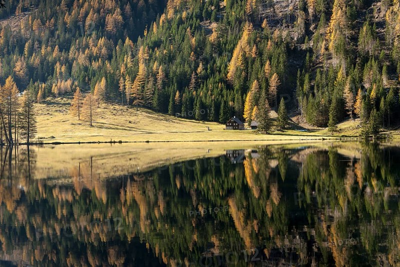 Autumn at Etrachsee Lake