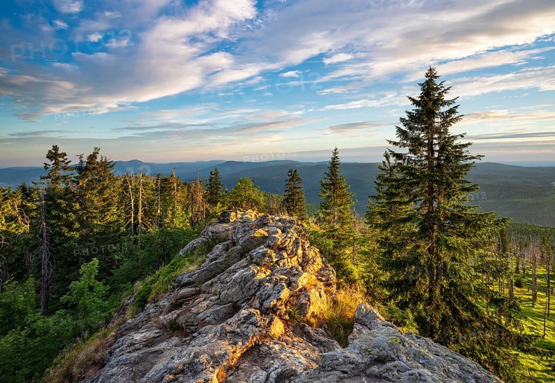 View from the summit of the Grosser Rachel