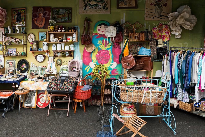 Flea market stall