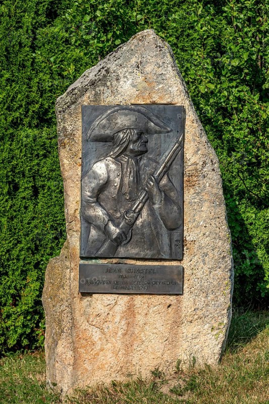 Memorial stone of Jean Chastel
