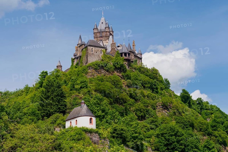 Cochem Imperial Castle and the Plague Chapel of St. Rochus