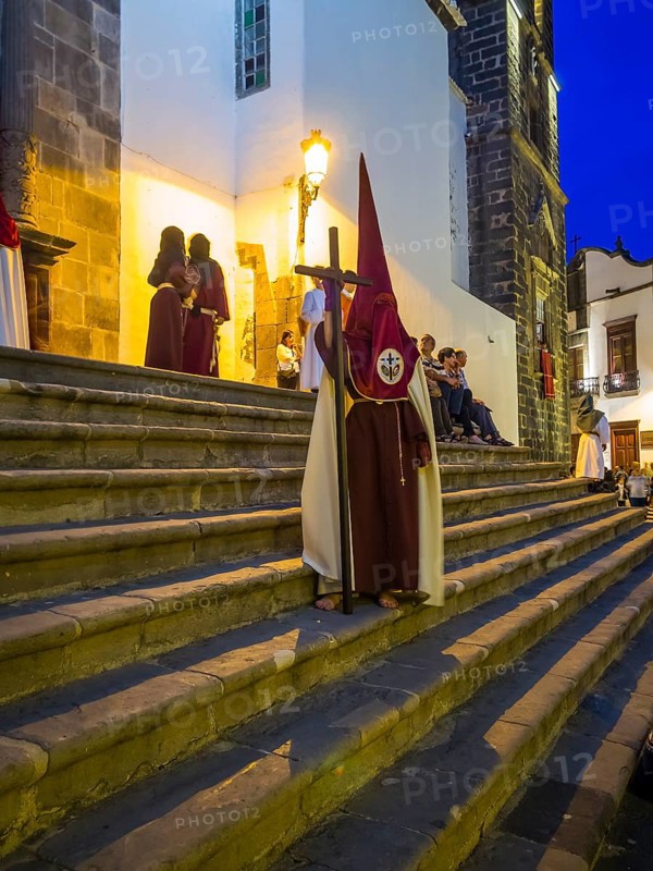 Easter procession outside the the church Iglesia Matriz de El Salvador