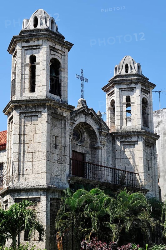 Spires of the church Iglesia del Santo Cristo del Buen Viaje