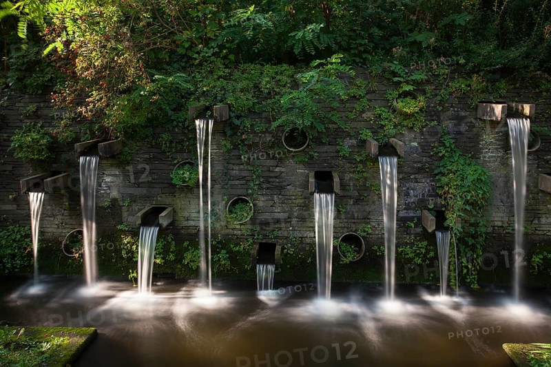 Fountains in the park Planten un Blomen