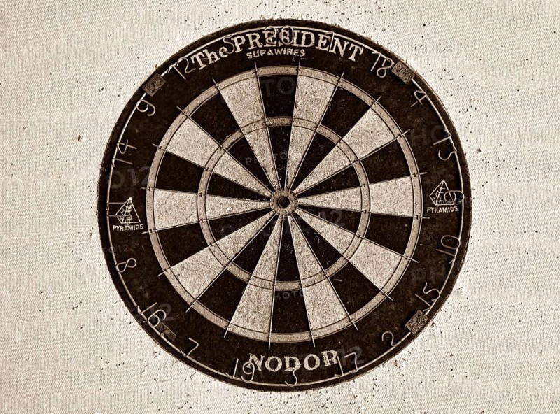 Old dart board