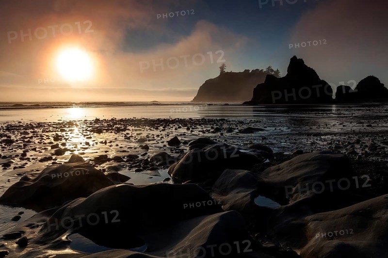 Sunset at Ruby Beach