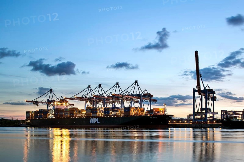 Altenwerder container terminal in the Port of Hamburg