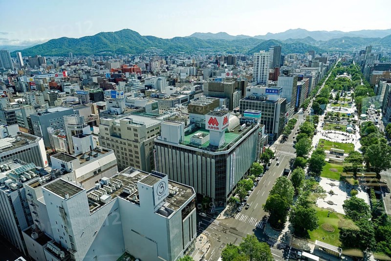 View of the city from the television tower