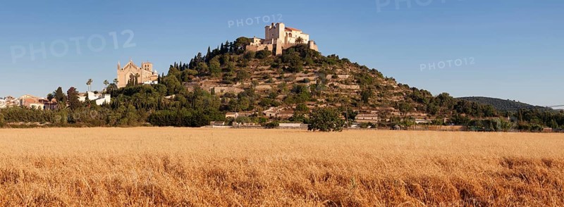 Parish church Transfiguracio del Senyor and the pilgrimage church of Sant Salvador on the calvary