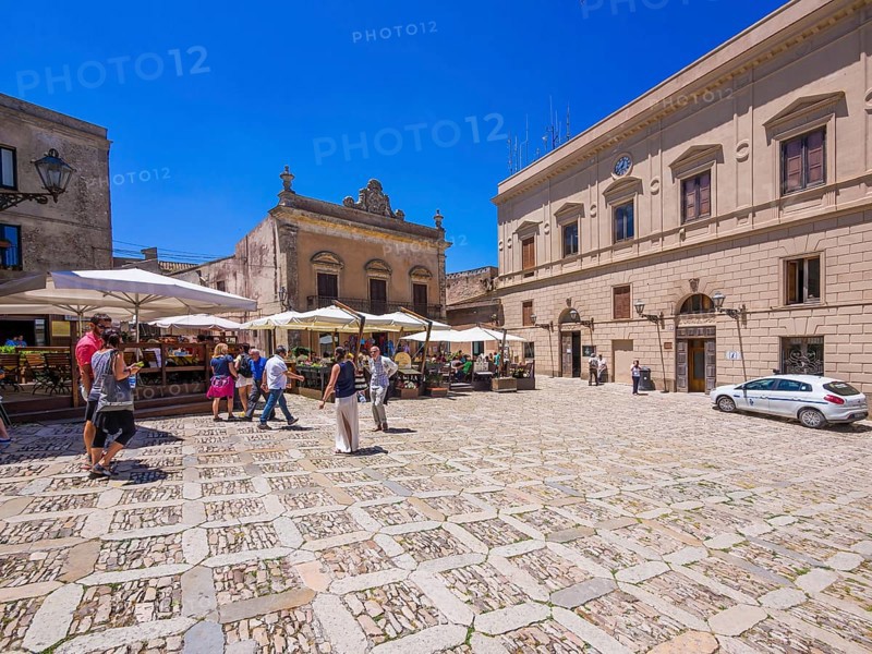 Piazza Umberto I with restaurants