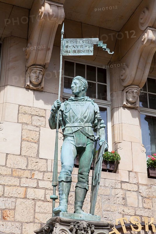 Statue in front of the town hall