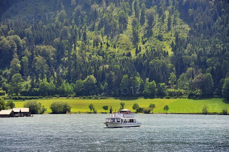 A boat on Schliersee lake