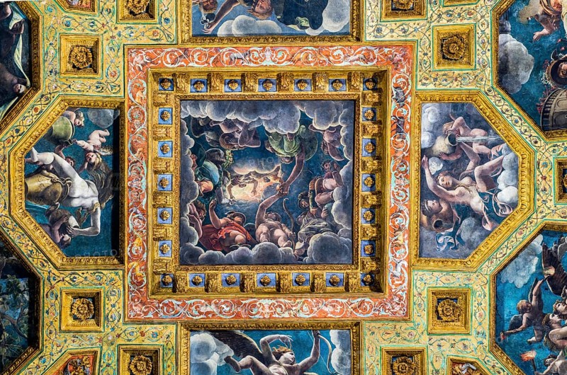 Coffered ceiling