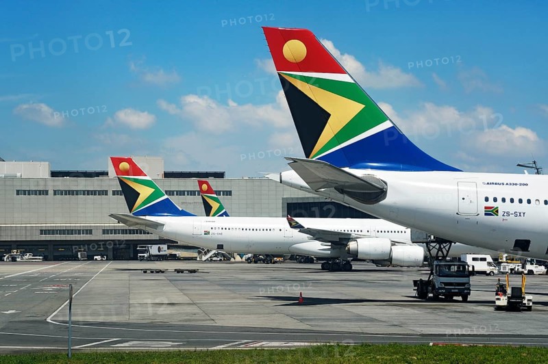 Airbus with the logo of SAA