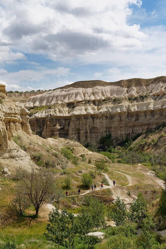 Hiker in Pigeon Valley or Guvercinlik Vadisi