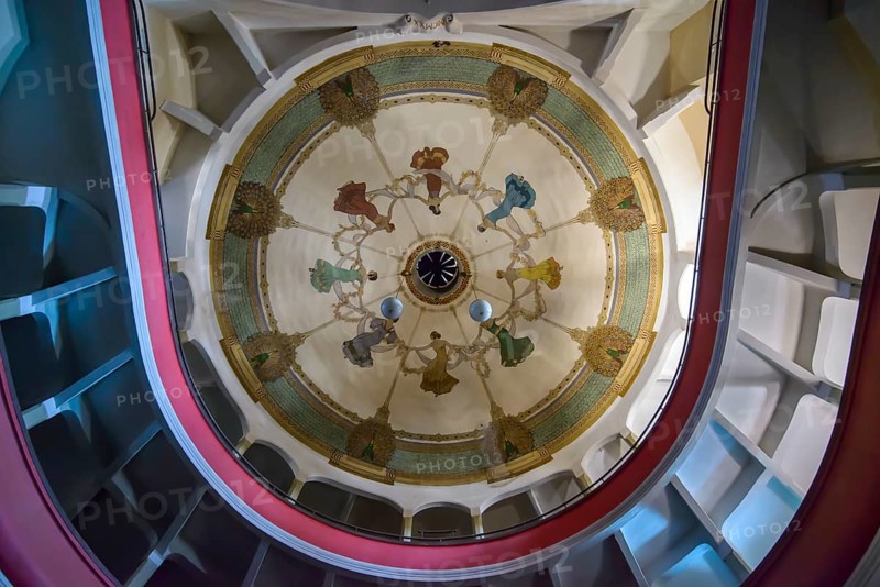 Art Deco ceiling in the Asmara theatre