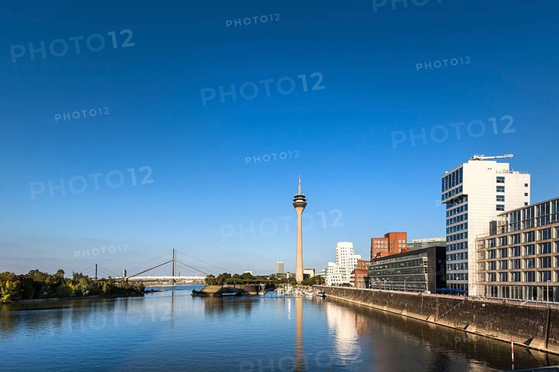Neuer Zollhof and TV tower