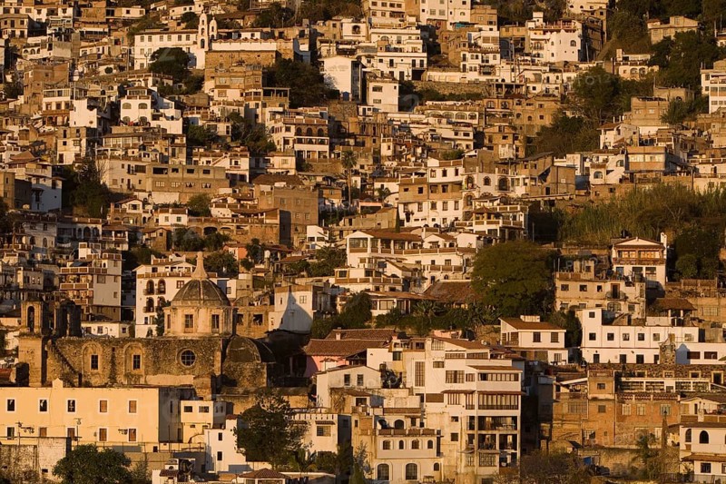 The city in the first morning light