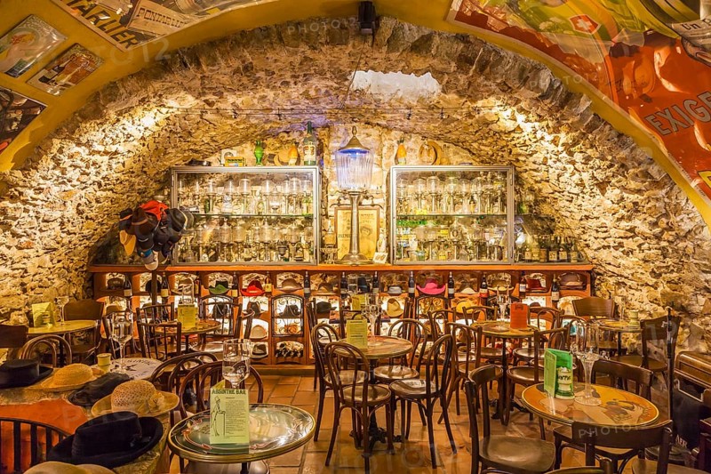 Absinthe bar in the old town