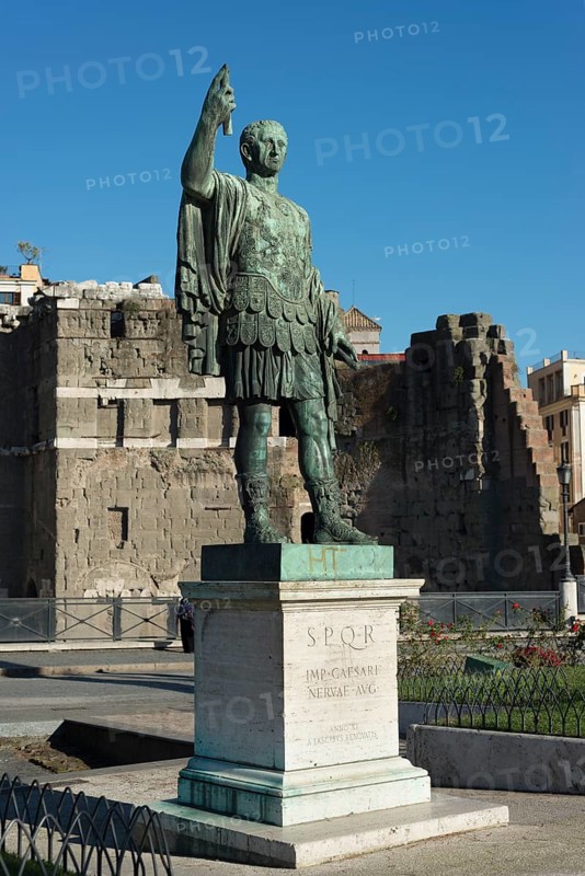 Bronze statue of Roman Emperor Nerva