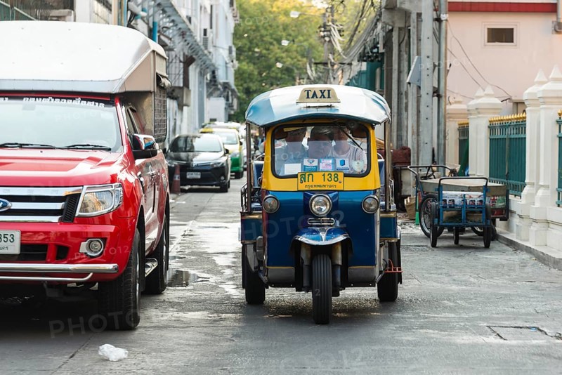 Tuktuk taxi during the ride