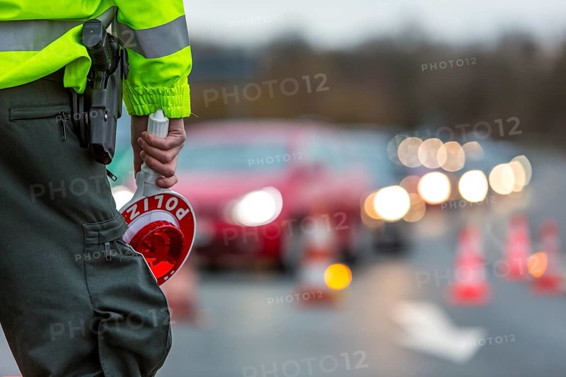 Traffic control by the police