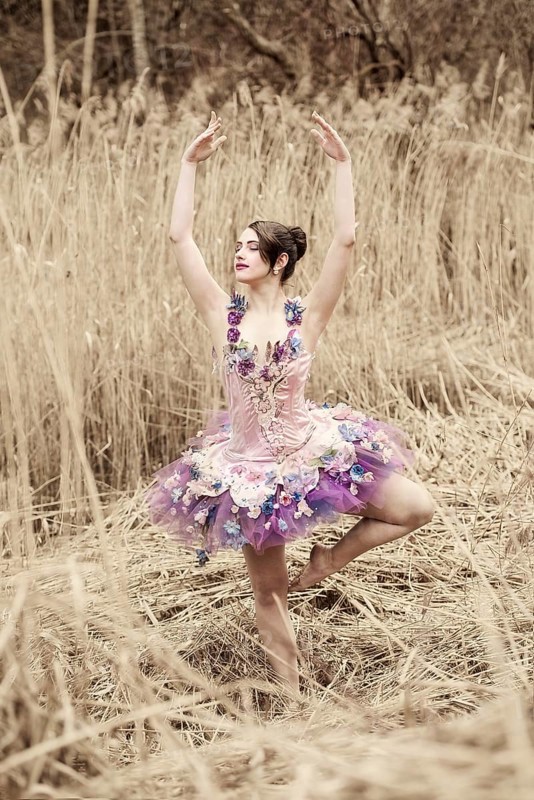 Ballerina wearing a tutu