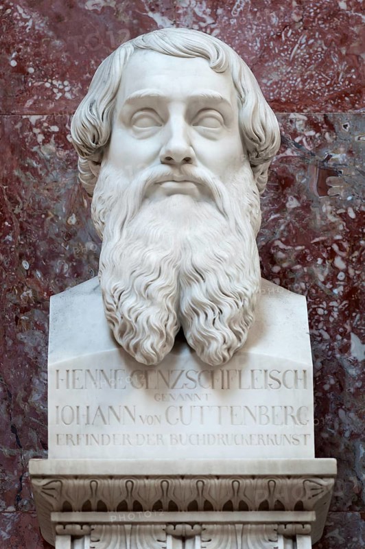 Bust of Johann von Guttenberg