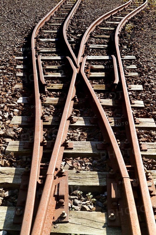 Old railway tracks