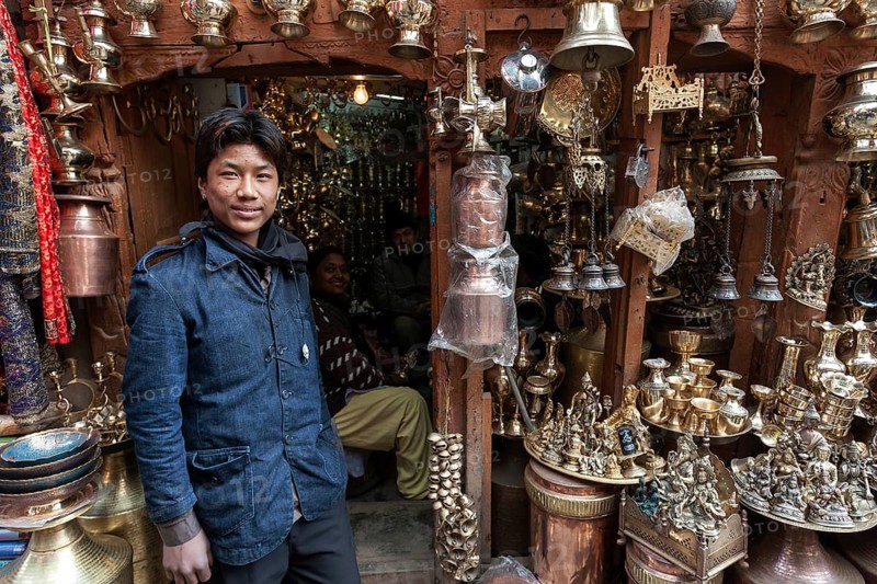Shop with brass goods