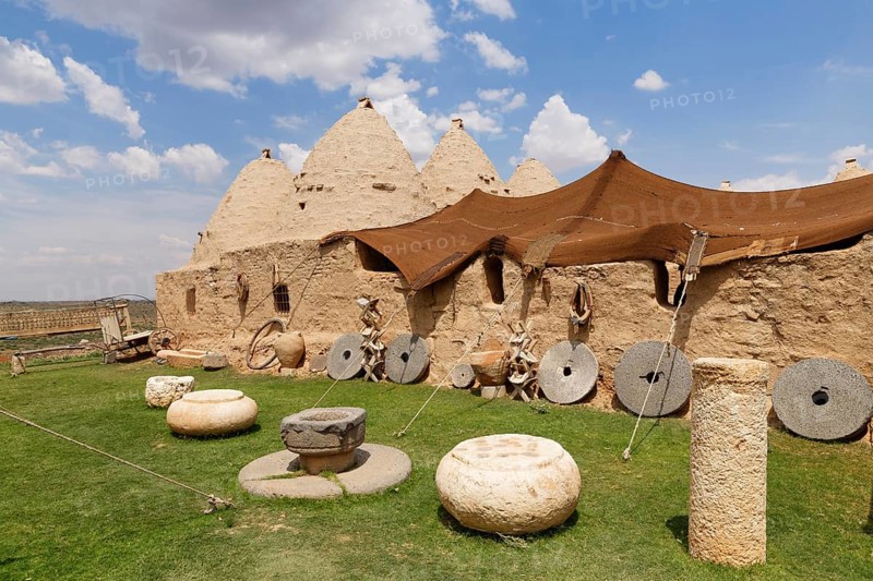 Beehive-shaped mud-brick trulli houses