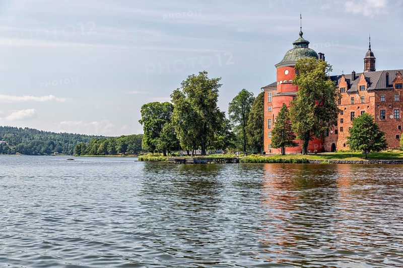 Gripsholm Castle reflected in Lake Malaren